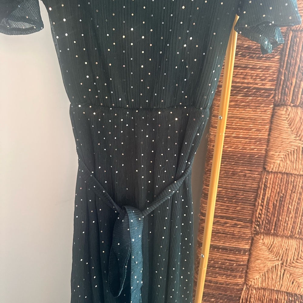 Baltic Born Black Maxi Dress with White Dots - Picture 4 of 4